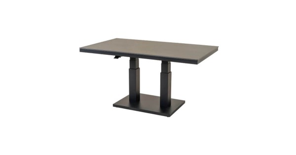 Lesli Living Geneva Lifttisch höhenverstellbar Sintered Stone / Beton Optik, 140x80 cm
