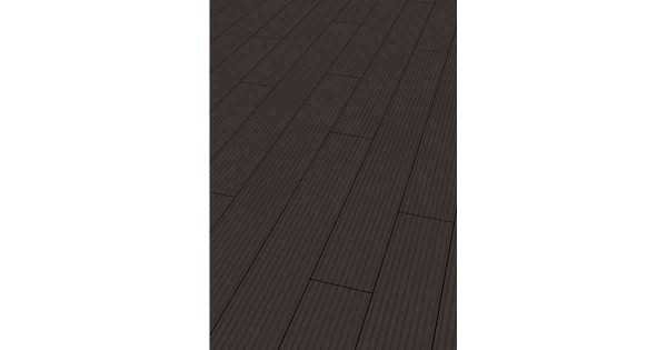 WPC Solid Wide Terrassendiele 20,5 x 200mm in 400cm lang Massivprofil Ebony