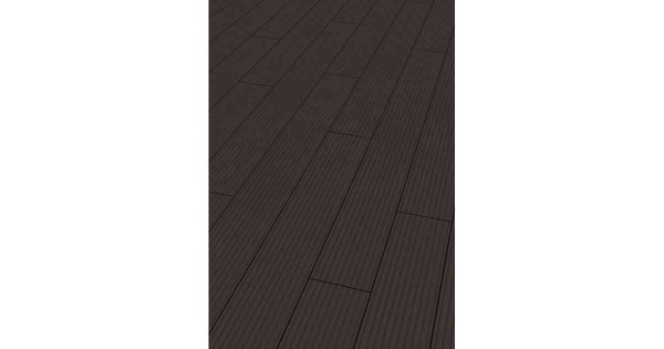 WPC Solid Wide Terrassendiele 20,5 x 200mm in 400cm lang Massivprofil Ebony