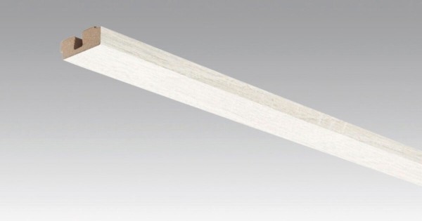 Meister Vierkant-Deckenabschlussleiste Eiche weiß deckend