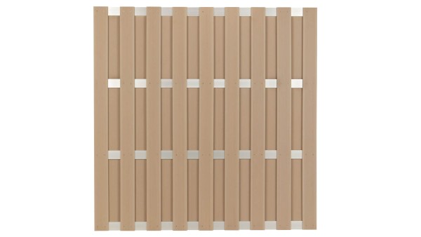 Zaunserie WPC Bohlenzaun Alu anthrazit Grundelement 887634