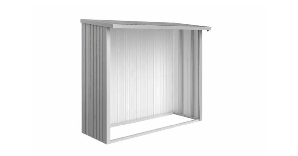 Biohort Rückwand für Holzlager WoodStock Gr. 230 silber-metallic