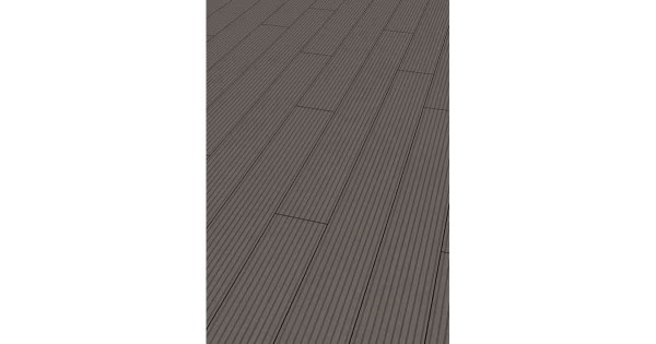 WPC Solid Wide Terrassendiele 20,5 x 200mm in 400cm lang Massivprofil Silver Cedar
