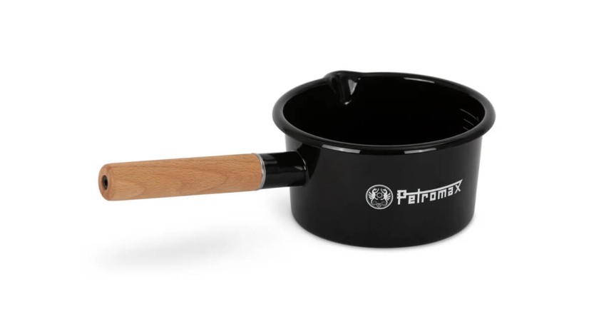 Petromax Emaille Stieltopf schwarz 1 L