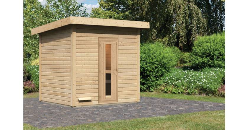 Karibu Sauna Hytti 3 naturbelassen ohne Ofen