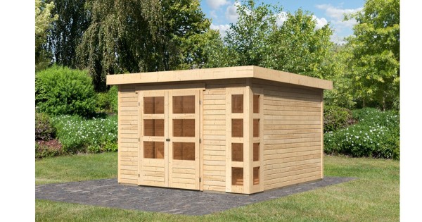 Karibu Gartenhaus 19mm Kerko 6 unbehandelt 302x306cm