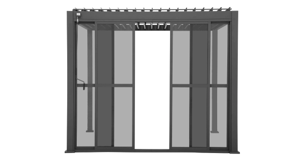 Schiebetüren für 3,60 m Seite für Pergola Classic / Deluxe 111 anthrazit