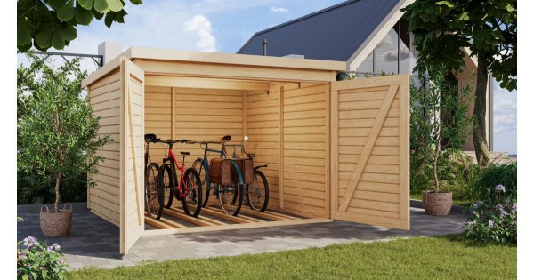 Karibu 19mm Fahrradgarage 4 unbehandelt