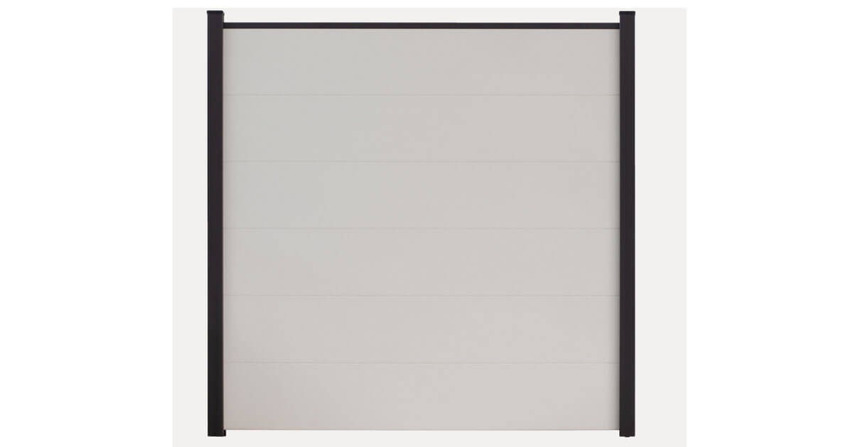 Groja System PVC Modulzaun Basic-Line weiß Steckzaun