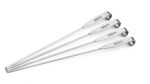 Weber ETCS Spieß-Set, 4 Stück Edelstahl