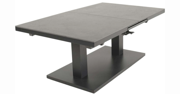 Lesli Living Geneva Lift-Ausziehtisch Sintered Stone 140/180 x 85 cm höhenverstellbar