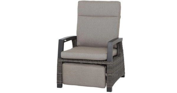Siena Garden Loungesessel Corido relax charcoal grey inkl. Kissen