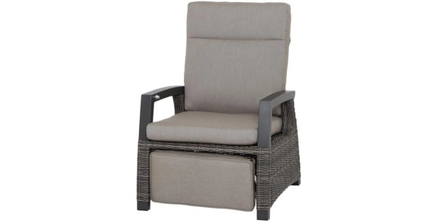 Siena Garden Loungesessel Corido relax charcoal grey inkl. Kissen