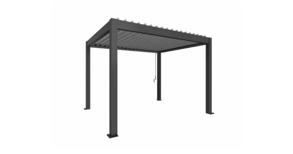 Biohort Pergola 3,5 x 3 m dunkelgrau-metallic