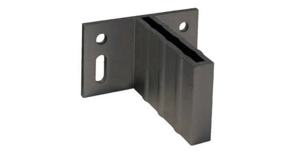 Aluminium T-Beschläge anthrazit 8er-Set für WPC Bohlenzaun inkl. Schrauben