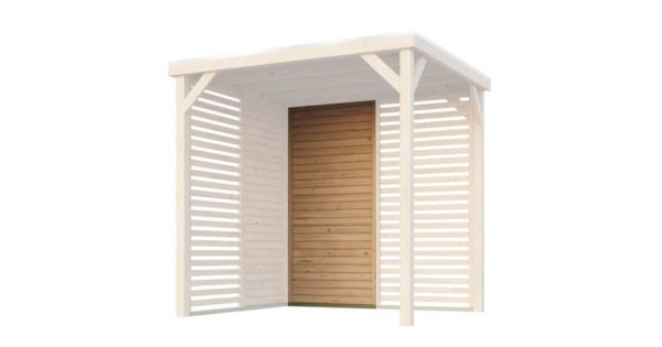 Karibu Seitenwand für Basic Pavillon Cubeco halb