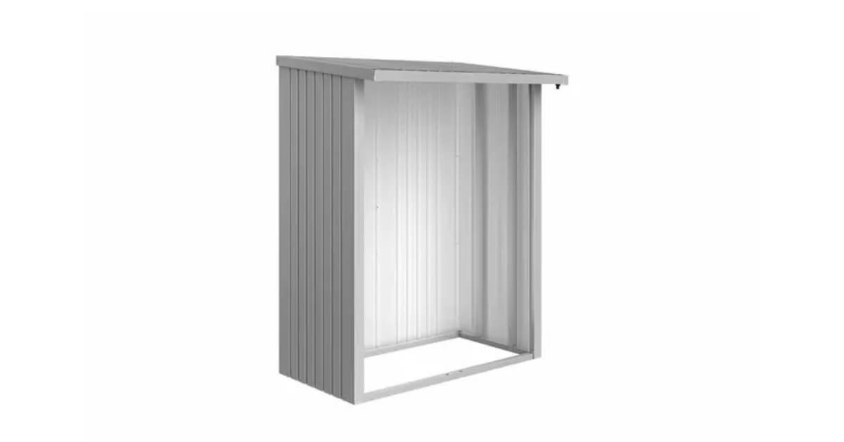 Biohort Rückwand für Holzlager WoodStock Gr. 150 silber-metallic