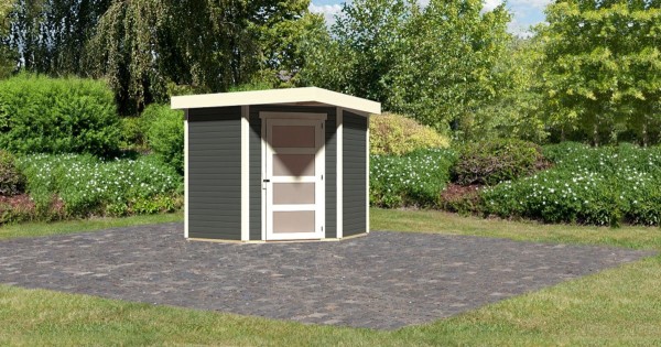 Karibu Gartenhaus 19mm Schwandorf 3 Terragrau