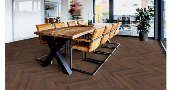 ter Hürne Ikō Laminatboden Herringbone Eiche Estate Fischgrät