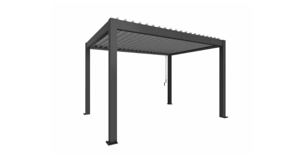 Biohort Pergola 4 x 3 m dunkelgrau-metallic