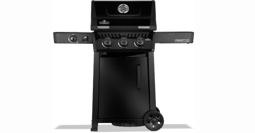 Napoleon Gasgrill Freestyle 365 mit Seitenbrenner schwarz