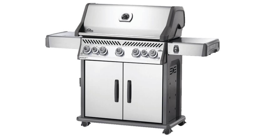 Napoleon Gasgrill Rogue SE 625 Edelstahl mit Sizzle-Zone und Heckbrenner