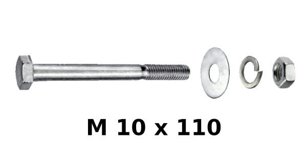 Connex M10x110 mm Sechskantschrauben 10 Stück