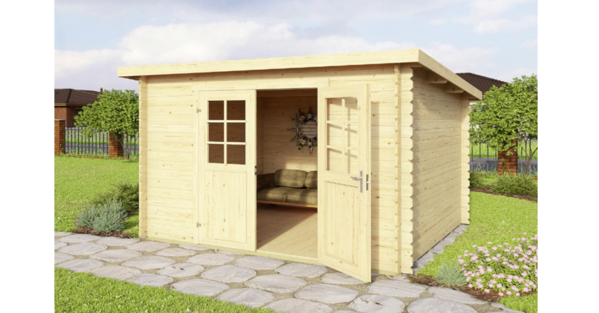 Gartenhaus Malta 2 300 x 250cm 28mm Blockhaus