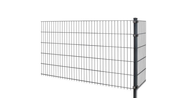 Doppelstabmatte Sichtschutzzaun 251x123 cm anthrazit