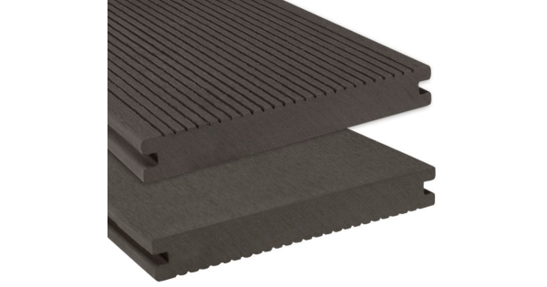 BPC Terrassendiele anthrazit 20 x 140 x 4000 mm Massivdiele Wunderwerk