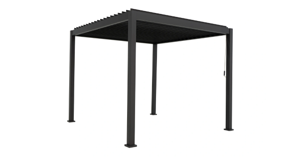 Pergola Classic 111 300 x 300 cm anthrazit Aluminium-Stahl