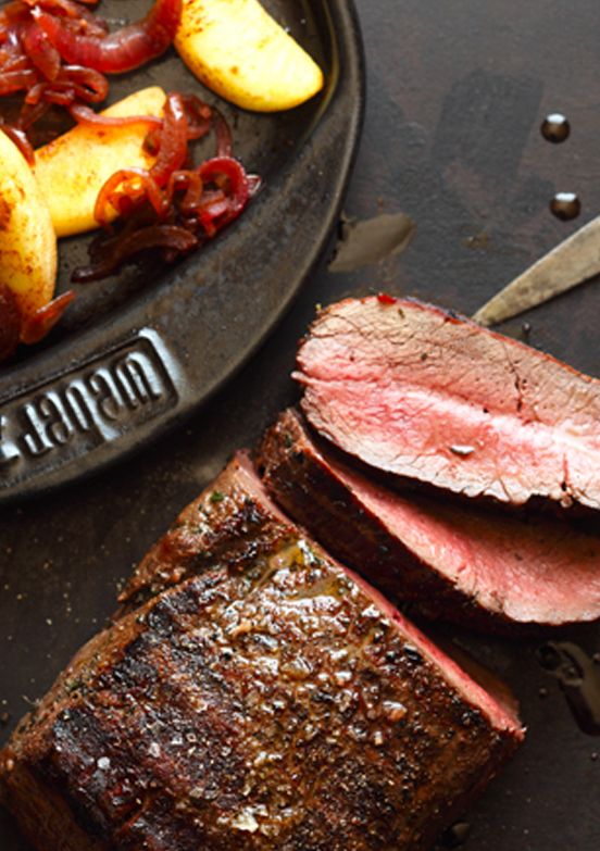 Grillrezept_Hirschr-cken_mit_Apfelscheiben_Bild