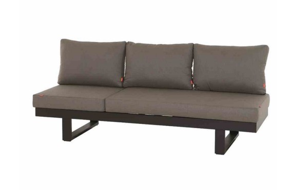 SIENA GARDEN Avenia Loungebank Multibank, Multifunktionsliege, Gartenliege, Kissen taupe