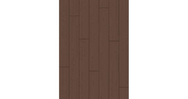 WPC Solid Wide Terrassendiele 20,5 x 200mm in 400cm lang Massivprofil Mahagoni