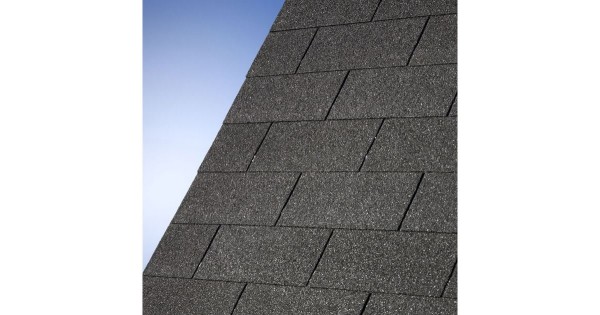 Karibu Dachschindeln Rechteck schwarz 3m²