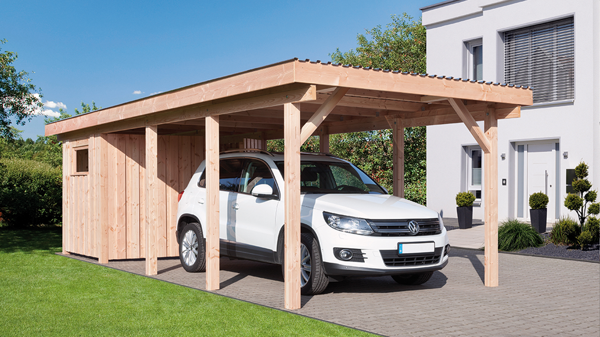 Our steel carports are perfect for protecting one's vehicle investment...