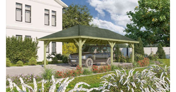 Karibu Pavillon Carport Classic Kirn 3