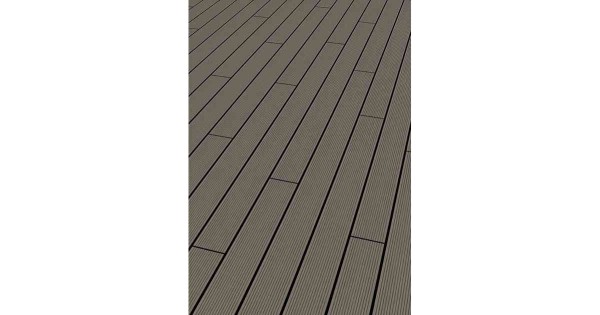WPC Terrassendiele 20 x 120mm in 390cm lang Hohlkammer Silver Cedar
