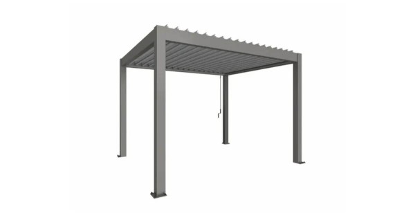 Biohort Pergola 3,5 x 3 m quarzgrau-metallic