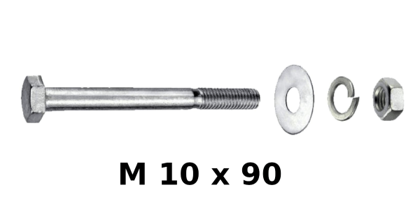 Connex M10x90 mm Sechskantschrauben 10 Stück