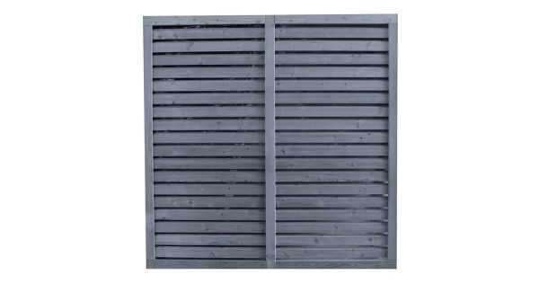 Sichtschutz Zaun Rhombuszaun Dunkelgrau lasiert