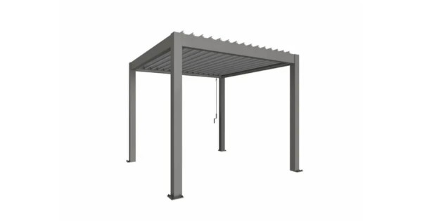 Biohort Pergola 3 x 3 m quarzgrau-metallic