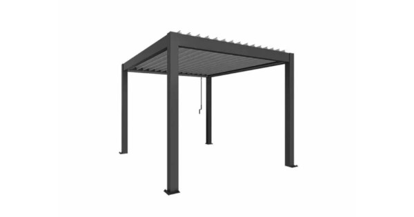 Biohort Pergola 3 x 3,5 m dunkelgrau-metallic