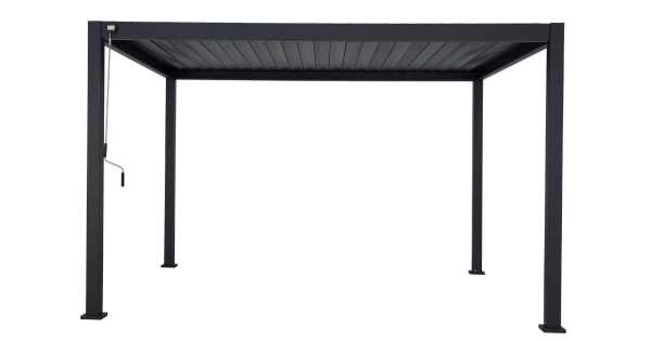 Pergola Deluxe 111 300 x 400 cm anthrazit Aluminium
