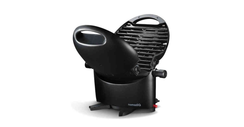 nomadiQ BBQ tragbarer Gasgrill mattschwarz