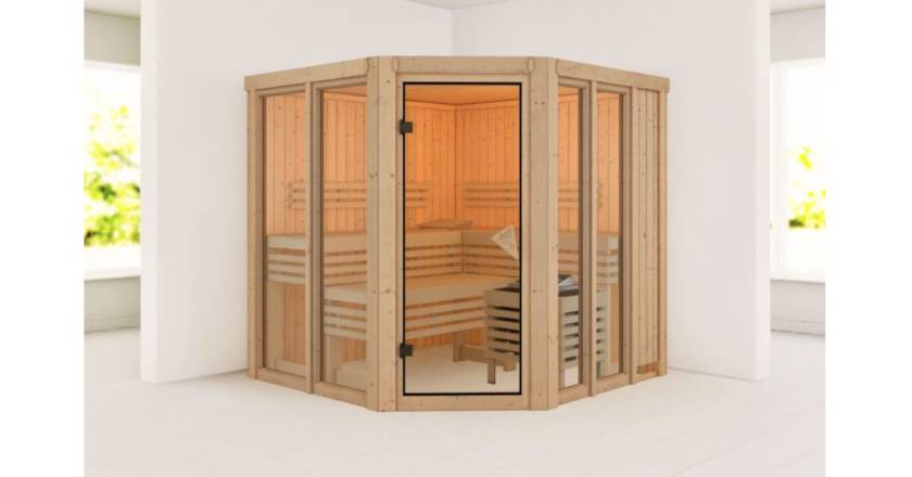 Karibu Sauna Airi ohne Dachkranz und Ofen