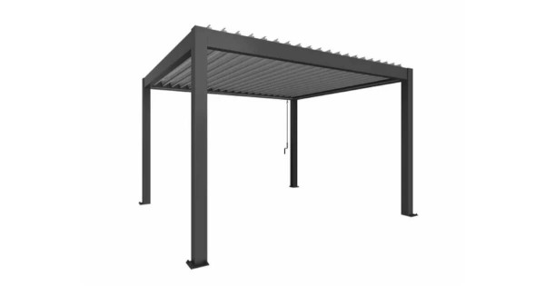Biohort Pergola 4 x 3,5 m dunkelgrau-metallic