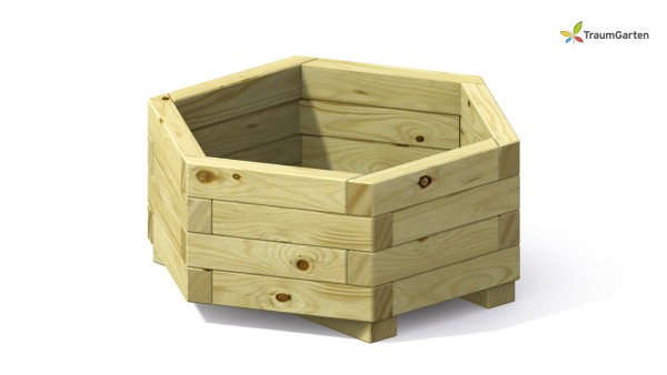 Traumgarten Sechseck Pflanzkasten 75 x 31 cm Nadelholz