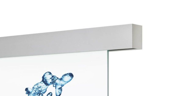 Schiebetürbeschlag-Set Exclusiv Silber für Glastüren
