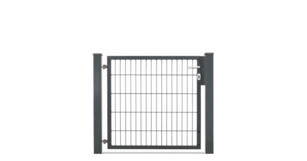 Tor für Doppelstabmatte 100 x 100 cm anthrazit